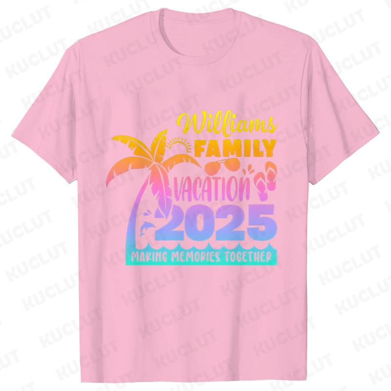 Family Cruise Vacation 2025 T-shirt Making Memories Together Tees Summer Trip Squad Graphic Tops Holiday Travel Kids Clothing