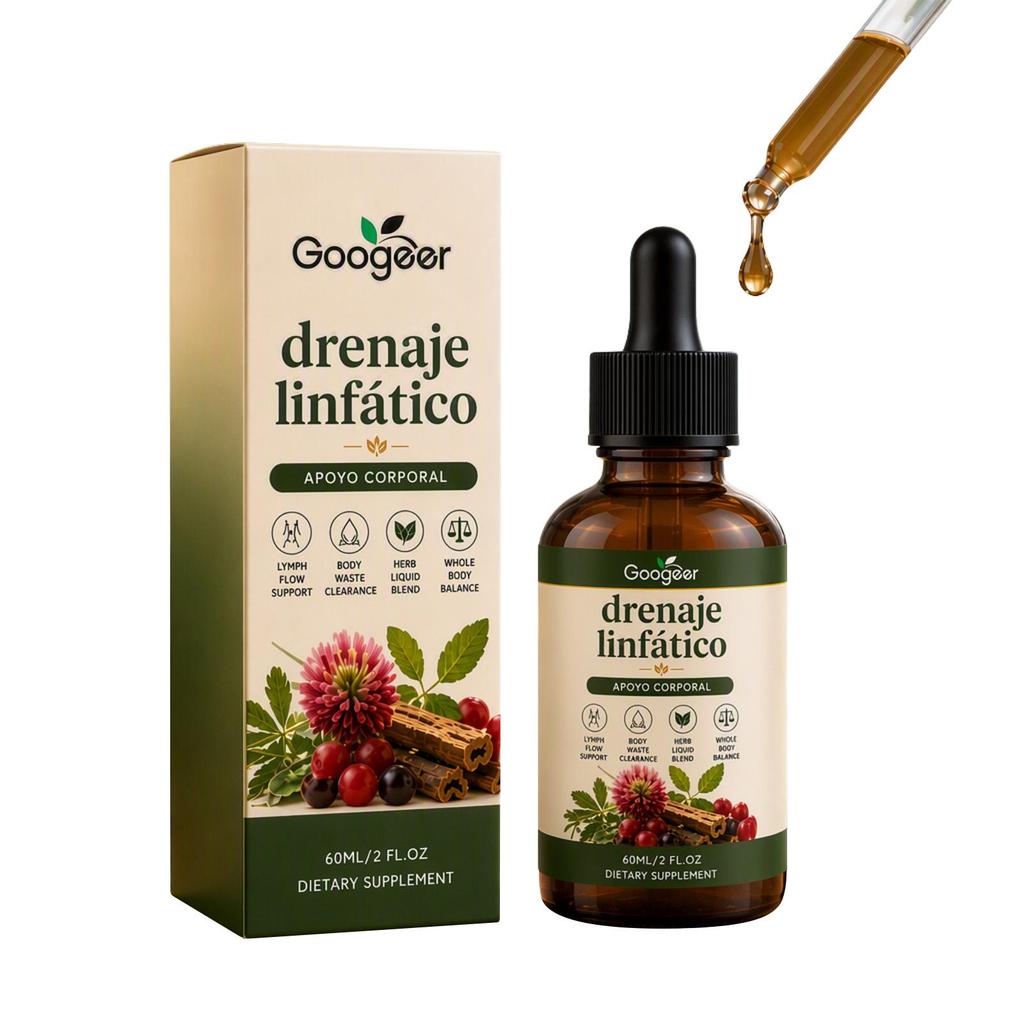 Googeer Lymphatic Drainage Drops with Cleavers & Red Clover – 60 mL