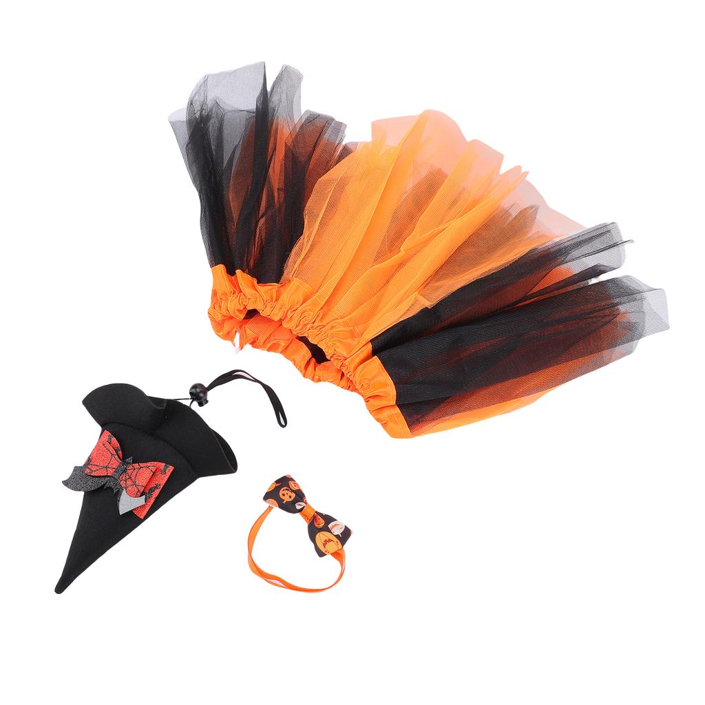 Spooky Fall Goose Outfit Orange Lawn Porch Goose Cloths for 23 Inches Outdoor Patio Yard Art Decoration Ghost Pumpkin