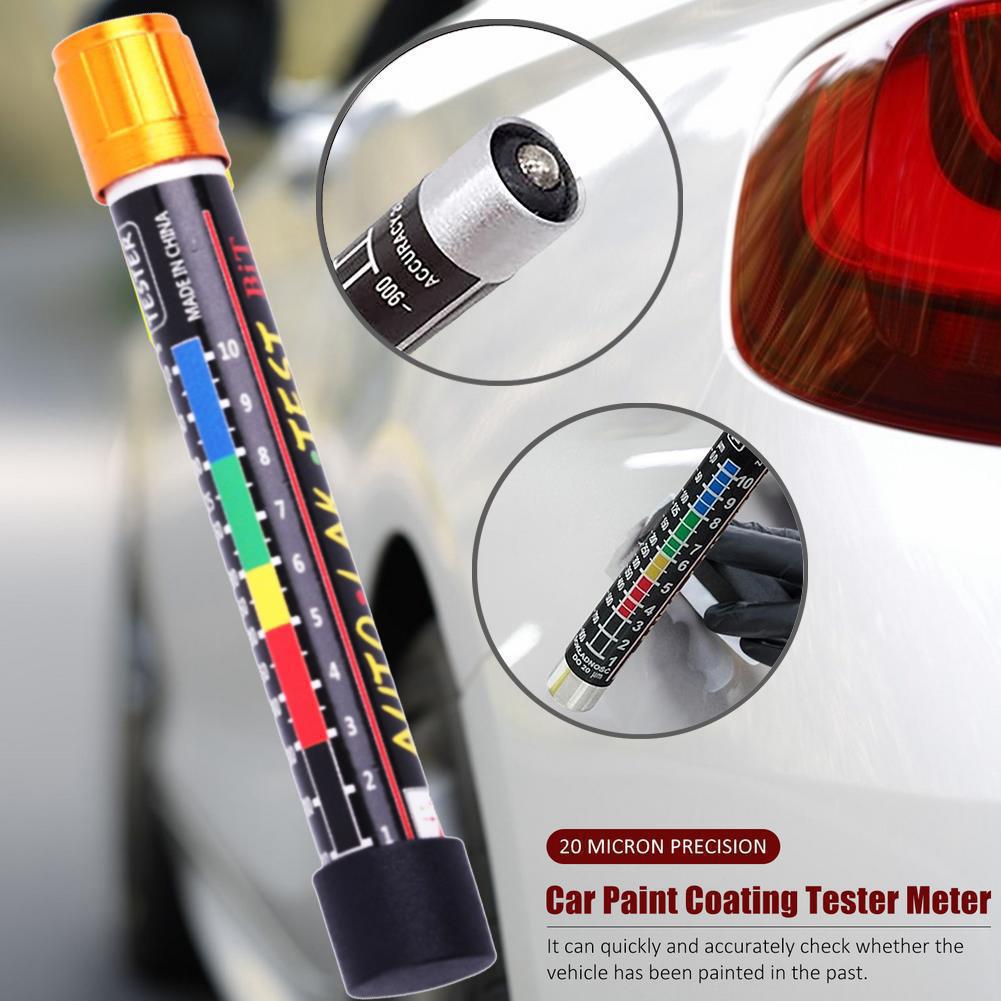 Car Paint Thickness Tester Pen with Magnetic Tip Scale Indicator Portable Car Paint Coating Tester Meter Coat Crash Check Test