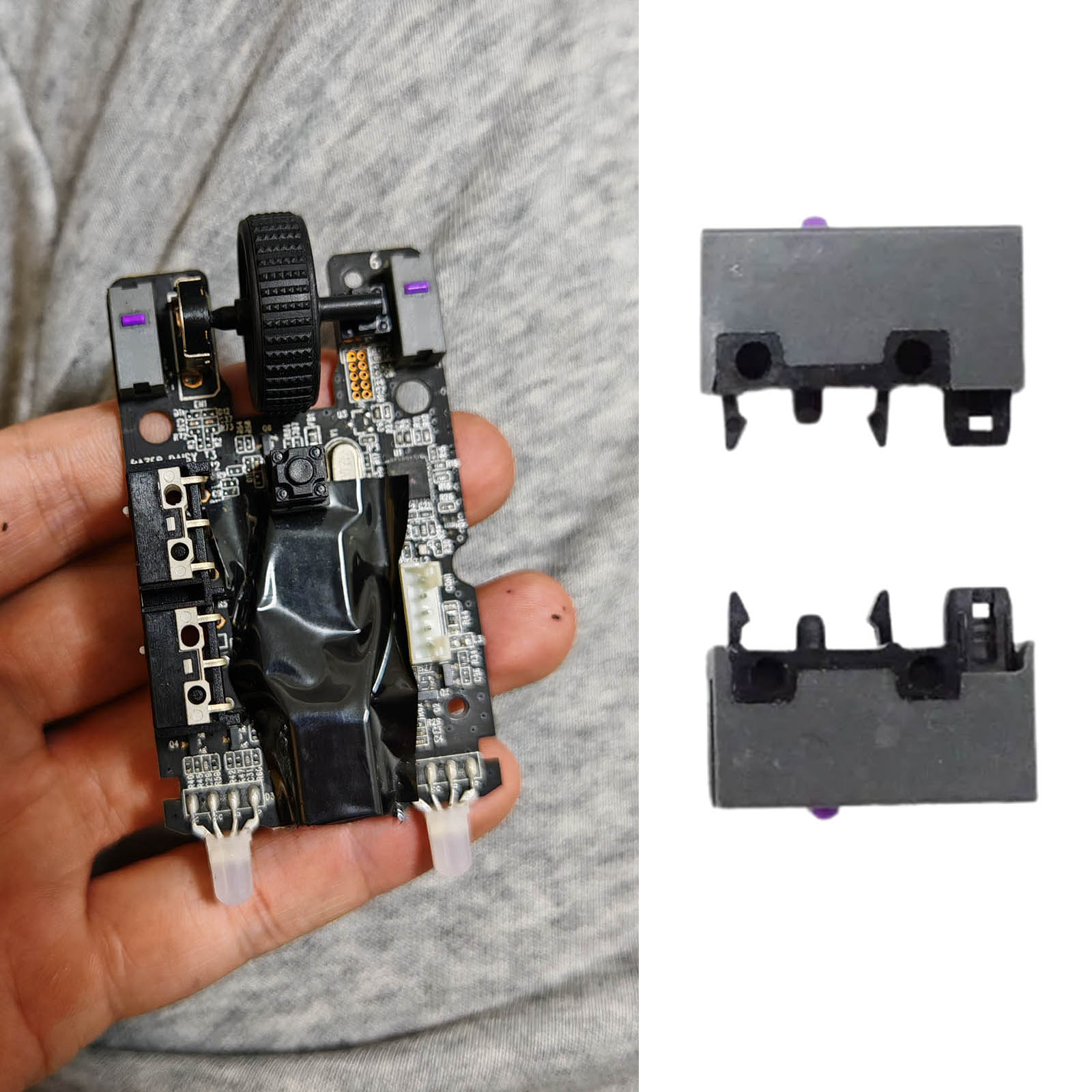 

2Pcs Mouse Micro Switch Original Strike Light Micro Switches Micro Button Switches Replacement for Razer Viper Basilisk