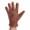 1 Pair Brown Color Work Gloves Premium Cowhide Leather Gloves Riding Gloves  Outdoor Biker