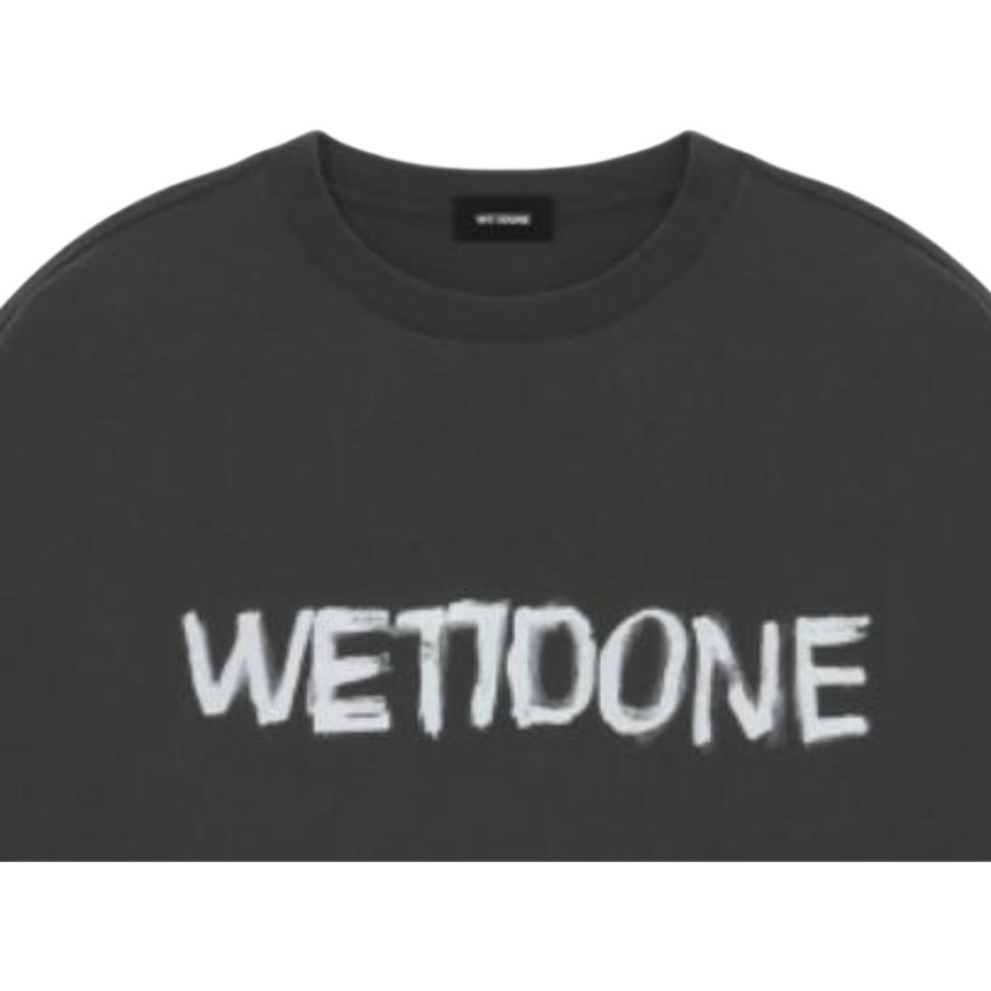 WE11DONE Ss26 Fun Hand-Drawn Logo Long Sleeve T-Shirt Unisex T-Shirts WD-TT0-26-923-U-CH