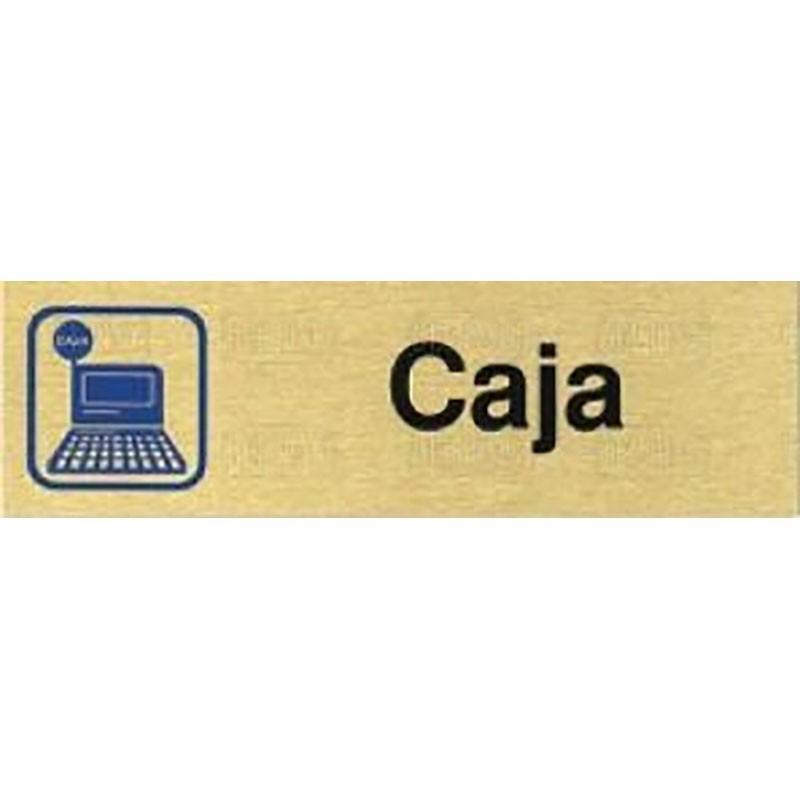 DUVER - PLACA ALUMINIO ORO 150x45 ''CAJA''