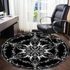 1PC Mystic Symbolism Chair Carpet for Office, Indoor Non-Slip Washable Carpet, Soft Comfortable Mat For Office Room Yy250930260