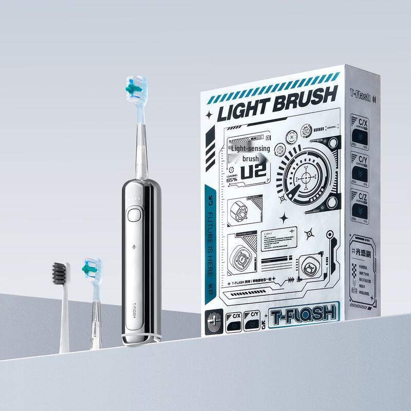 

T-FLASH U2 Sonic Electric Toothbrush Couple Gift Set CN plug (adapter included)