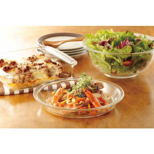 iwaki Heat-Resistant Glass Cake Pan, Baking Dish, Gratin Dish, Square, 25.5 x 21 x 6 cm, KBC222