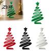 Handcrafted Tree Figurines 3D Printed Minimalist Christmas Desktop Ornament, Modern Holiday Table Decorative Decor Sign for Living Room Bedroom