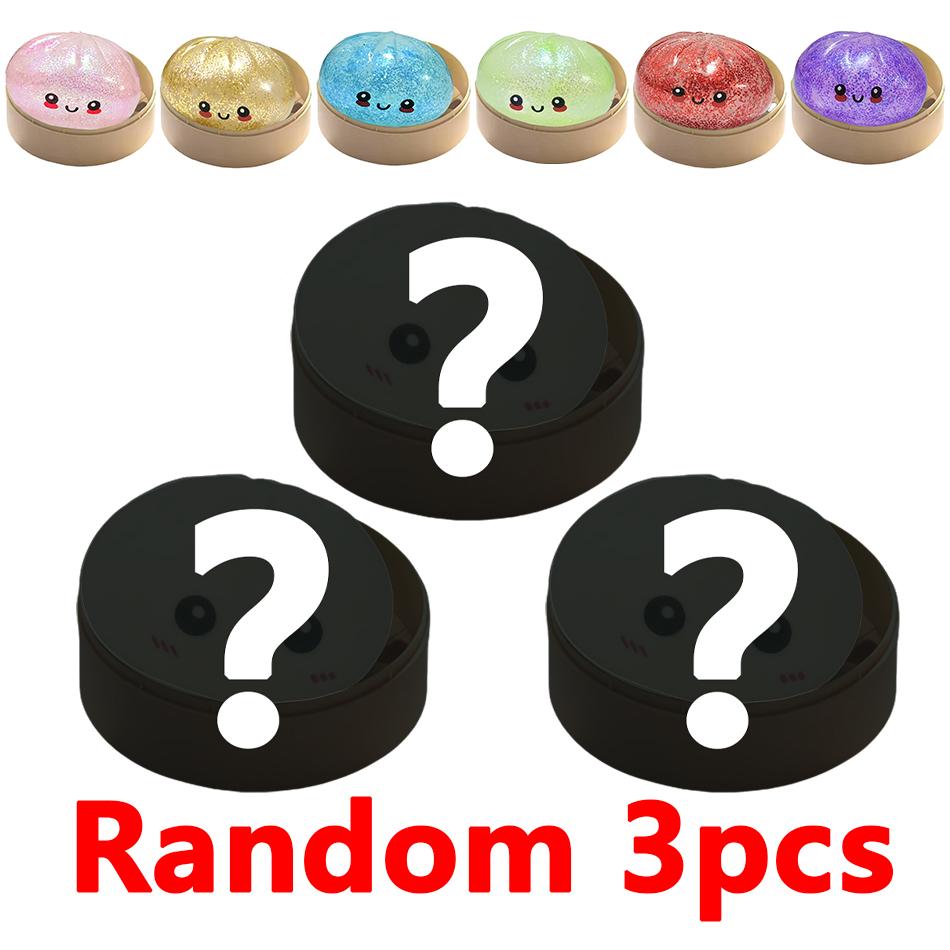 Hohe Qualität Heiß Simulation Knödel Squishy Bunt Glitzer Anti-Stress Für ADHS Erwachsene Stressabbau Spielzeug