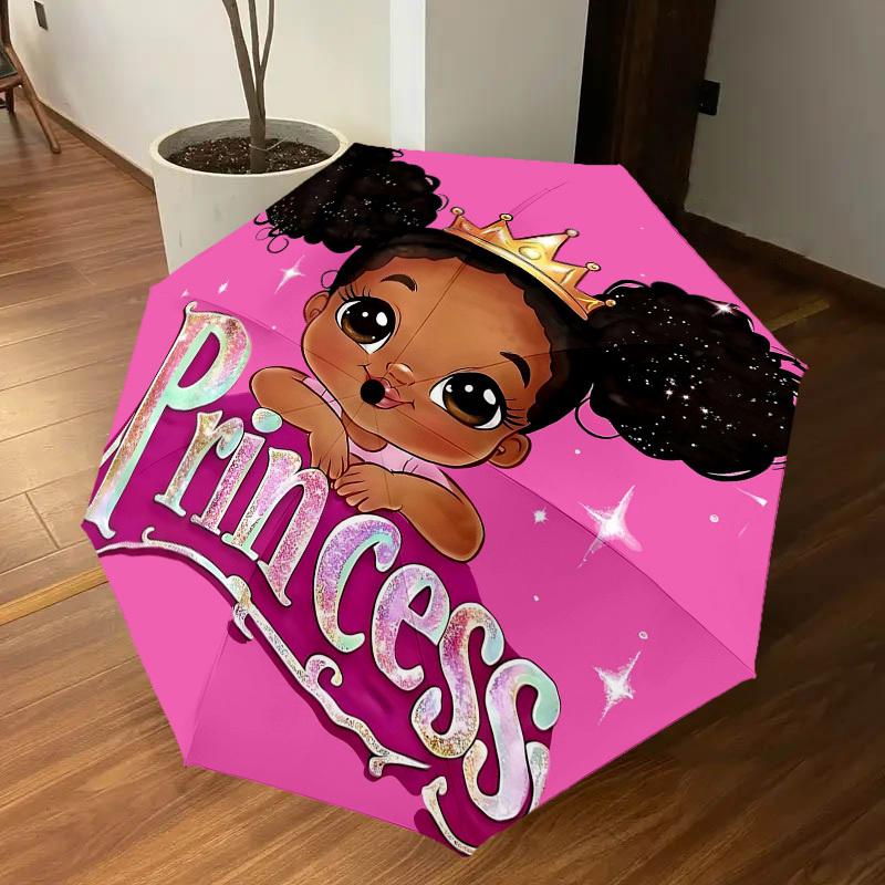 1PC Princess Umbrella-8-Rib Reinforced, Automatic Open, Lightweight & Durable, Fashion Accessory for Outdoor, H0408