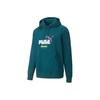 Puma X Butter Goods Estampa de Logotipo Moletom Solto Tops Unissex Verde Lago 532438-40