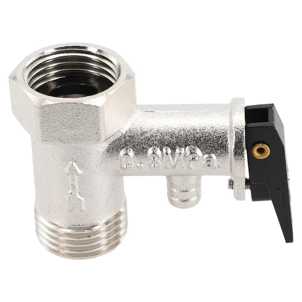 Safety Valve Pressure Relief Valve Boiler 1/2Inch Threads Electric Water Heater Safety Valve Brass Adjustable Pressure Reducing