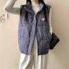 Vest for Women Thickened Down Casual Autumn Winter Oversize Sleeveless Tops Vest High Neck Vest