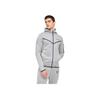 Letter Print Slim Fit Hooded Long Sleeve Jacket Men Jackets Gray DN3084-063