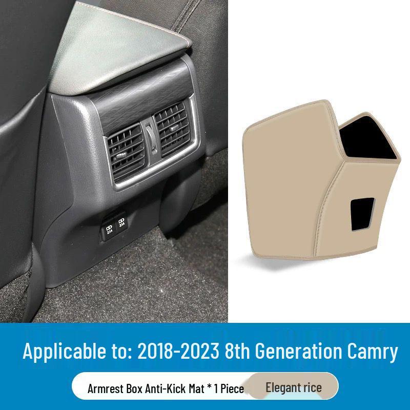 Toyota Camry 8th/9th Gen Armrest Box Kick Pad & Rear Air Vent Protector