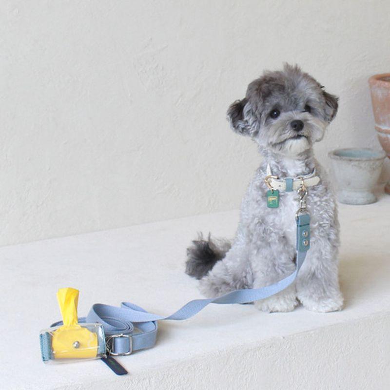 MAISON DE MIU Petsnal Color Leash Light Blue