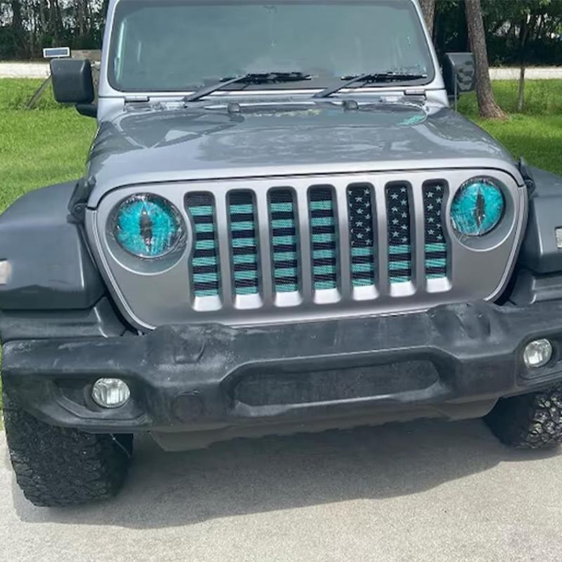 Beast Eyes Scheinwerfer-Aufkleber, Tieraugen-Autoscheinwerfer-Aufkleber, 3D-Stereo-Augen, Jeep-Scheinwerfer-Aufkleber, Autofenster-Stoßstangen-Dekoration