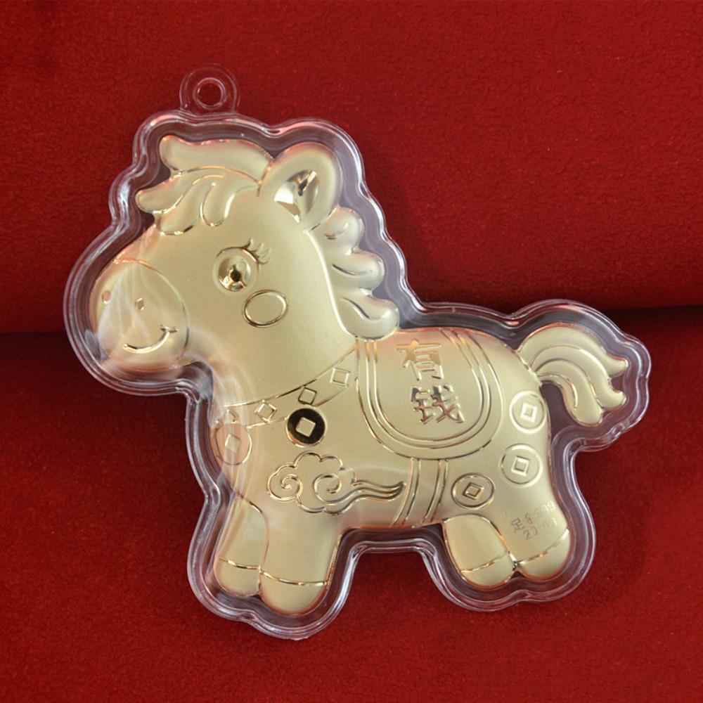 Creative Golden Horse Accessories Year of Horse Mascot Dolls Gold Pony Keychain Accessories Cute Chinese Style