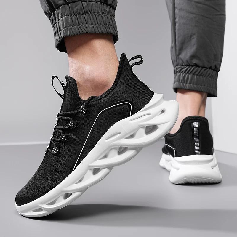BKQU  Men Casual Sneakers Running Shoes Outdoor Comfortable Breathable Fashion Trend Tennis Shoe