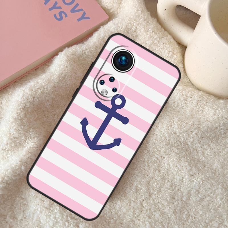 Stripes Anchor Boat Ship Case For Honor 200 Pro X9b X9a X8b X8a X8 X9 X9c 50 70 90 Lite Honor Magic 7 6 5 Pro Coque