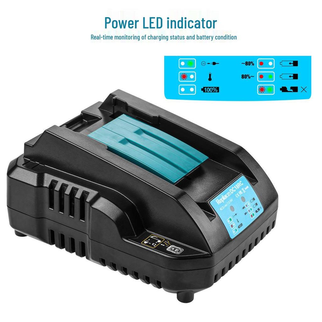 Compatible with Makita 7.2V-18V Lithium Battery Charger DC18RC MT18RC