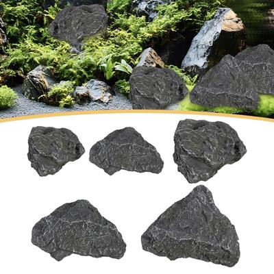 Artificial Rock Sandstone Landscape Versatile Decorative PU Faux Landscape Rock for Aquarium Auditorium Lawn Hotels Indoor