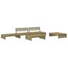 5 Piece Garden Lounge Set with Cushions Pressure Treated Pine Wood