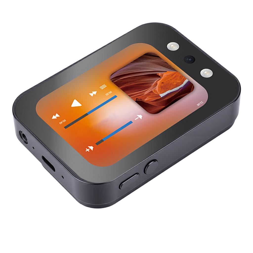 4K 64MP Digital Camera Autofocus CCD Music Camera with 2.8 Inch Touchscreen 3600mAh Battery Slide Cover for Photography