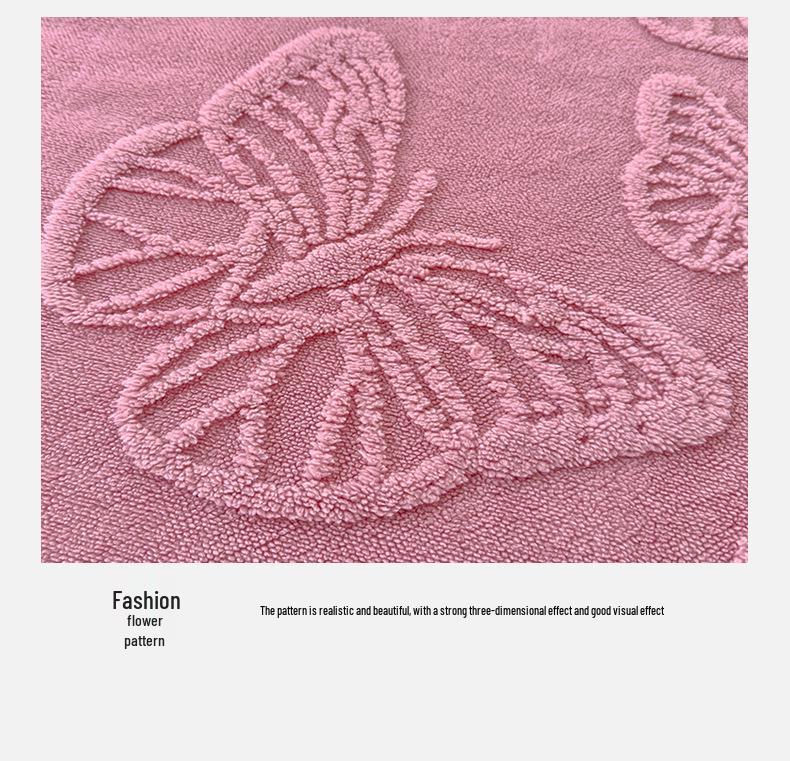 Enfärgad dubbelsidig jacquardfilt med fjärilar - Kontor, tupplur, soffa & luftkonditionering