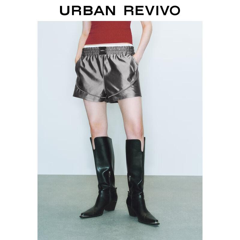 UR 2025 Women s Casual Colorblock Elastic Waist Shorts M (M-L)