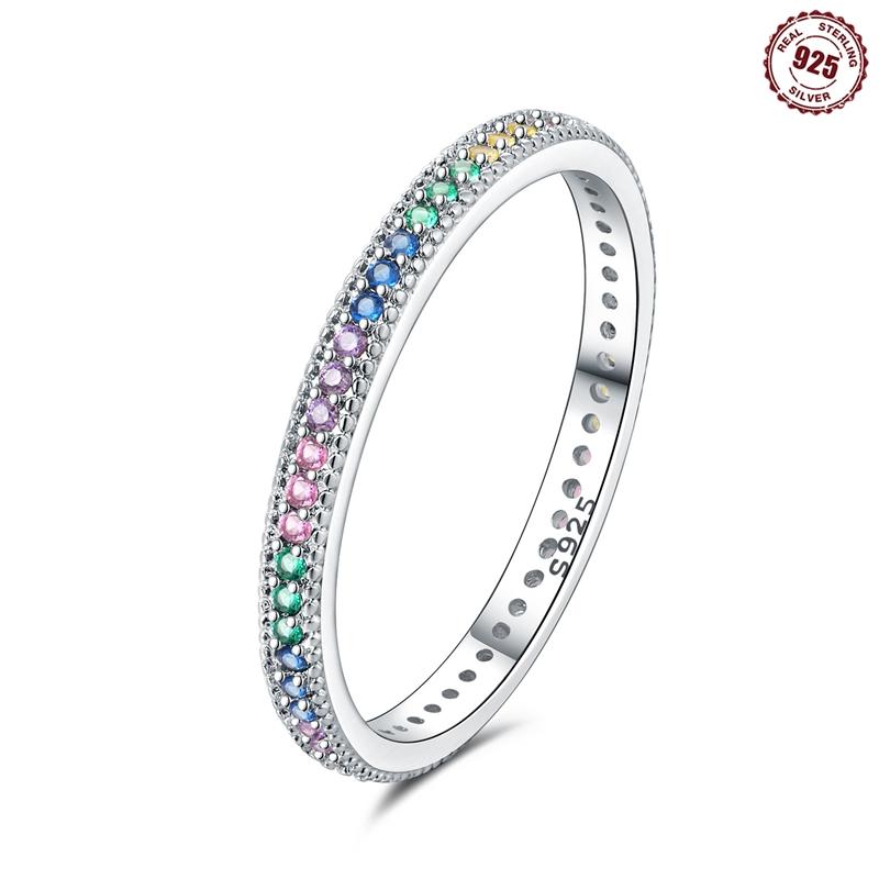 Echte Kupfer-Doppelringe Einfarbige Zirkonringe Für Damen Hochzeit Verlobung Geburtstag KupferSchmuck Geschenk 6 white