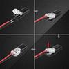 50PCS Double-Wire Plug-in Connector with Locking Buckle 2 Pin 2 Way