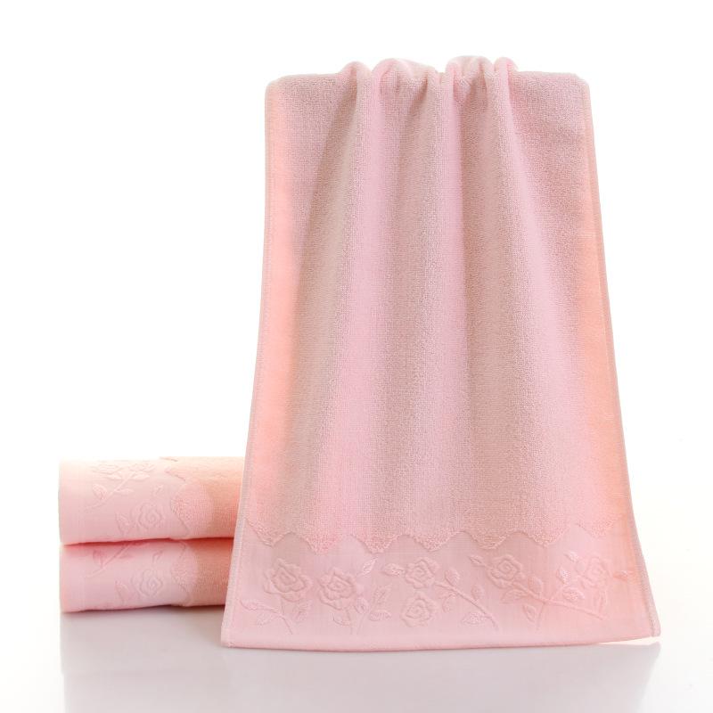 All-Cotton Three-Section Adult Face Towel - Thick Student Washcloth with Optional Logo