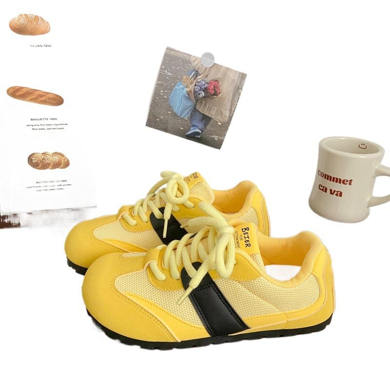 Flat Forrest Gump Shoes Women's 2025 New Spring and Autumn Retro German Training Shoes Versatile Athleisure White Shoes