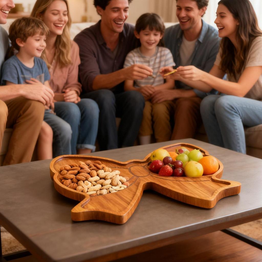 Charcuterie Boards Wooden Bow Platter Cute Charcuterie Board Serving Tray for Candy Snack Dessert Appetizer Food Meat Fruit