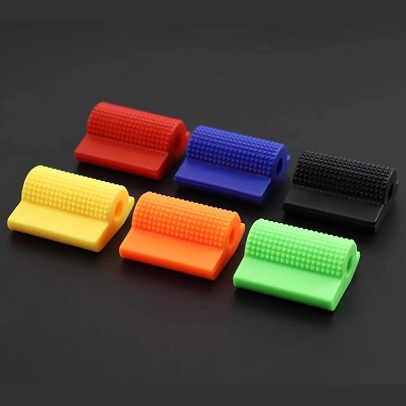 9mm Universal Motorcycle Shift Gear Lever Pedal Rubber Cover Shoe Protector Foot Peg Toe Gel for Honda Kawasaki Yamaha Accessory