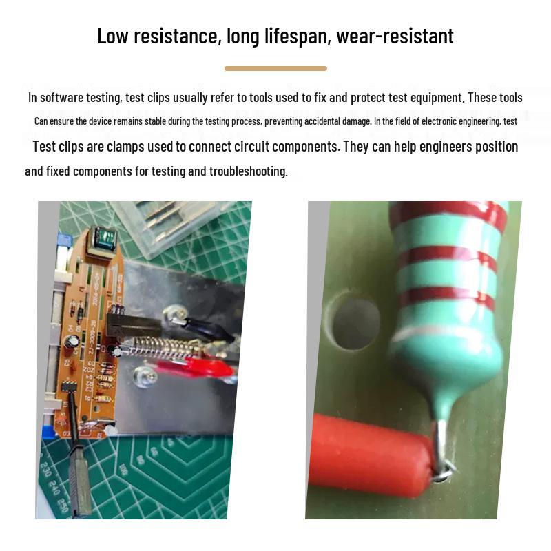 Large Hook-Type Multimeter Test Clip for Power Testing