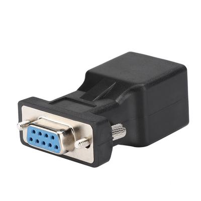 2PCS Thick Alloy DB9 Female To RJ45 Analog 720 1080I 1080P Adapter Connector for Computers