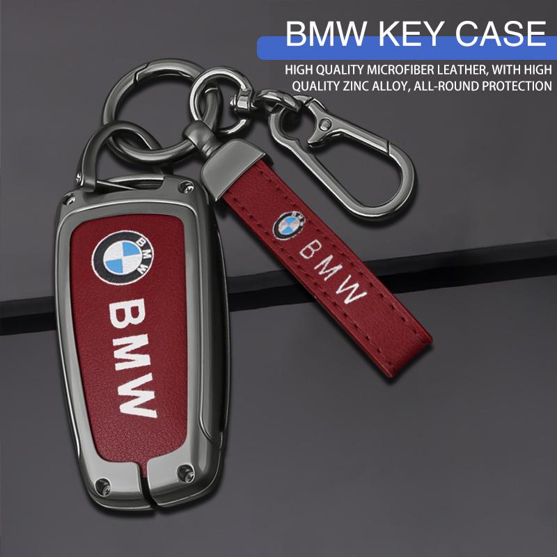 Car Smart Key Fob Case Cover Bag For BMW 3 4 5 Series 320i 530i 550i F20 F21 F30 F31 F25 F01 F02 Keyless Keychain Accessories OZ3