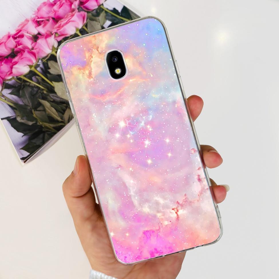 Case For Samsung J3 J5 J7 2017 Cover Cute Cartoon Cat Fashion Flowers Back Cover For Samsung Galaxy J7 2017 Phone Case