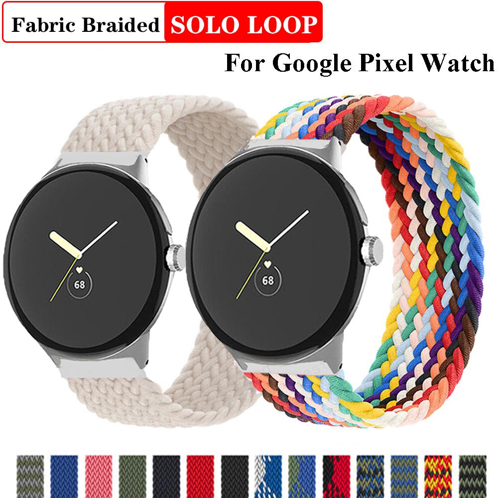 Solo Loop intrecciato per cinturino Google Pixel Watch Accessori Smartwatch Cinturino in nylon elastico Braccialetto correa Pixel Watch Banda Active