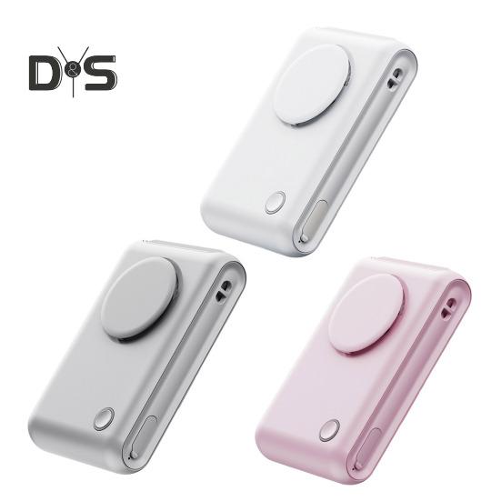 Tragbarer Ventilator für den Außenbereich, starker Luftstrom, drei einstellbare Geschwindigkeiten, geräuscharmer Betrieb, wiederaufladbarer Kühlventilator für den Reisegebrauch