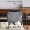 Gold-Inlaid Jade Landscape Travel Tea Set