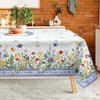 Elegant Blue Floral Rectangle Tablecloth for Table Decor Reusable Farmhouse Kitchen Dining Tablecloth Wedding Party Decorations