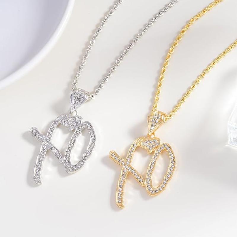 1 Stück Herren-Streetwear-Schmuckaccessoires, exquisite Halskette mit Anhänger aus weißem Zirkonia