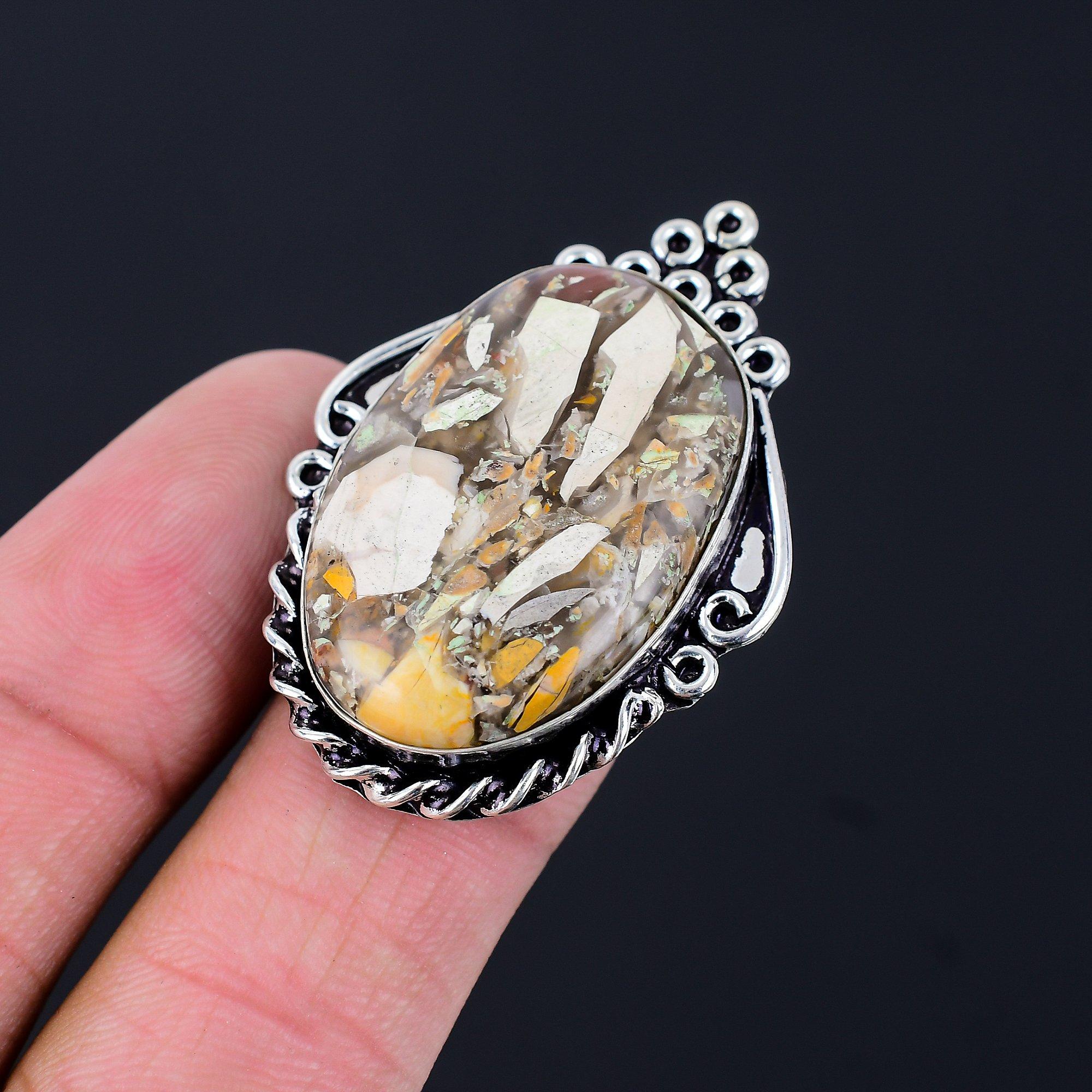 Daughters Day Sale Oval Brecciated Mookaite Stone Ring Jewelry Size 8 925 Silver 8