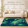 Koi Fish Anime Floor Mat Cozy Minimalist Flannel Area Rug Anti-Slip Washable Bedroom Living Room Decor