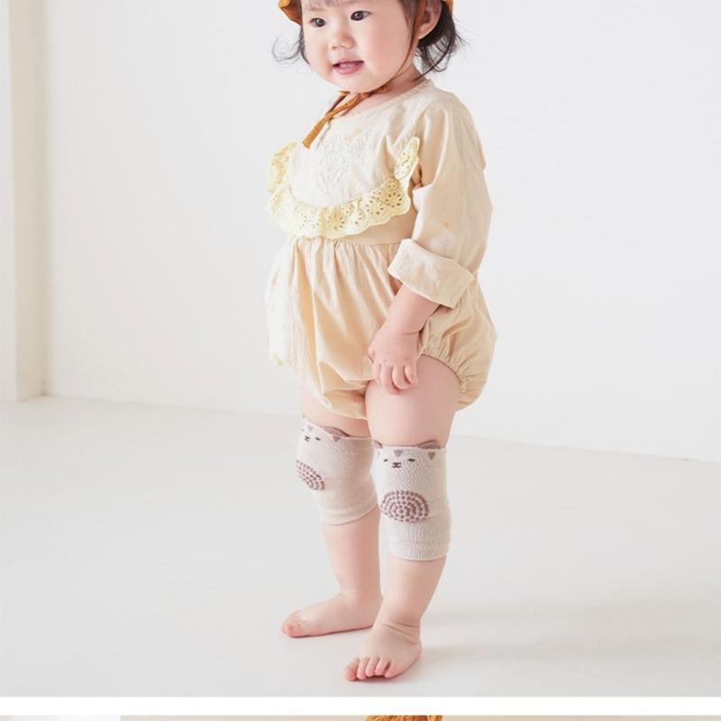 3/6 Pairs Kids Knee Pads Thick Padding Impact Protection Elastic Fit Comfortable for Baby Learning to Walk