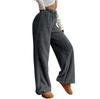 Women's Fashion Plush Casual Pants Solid Color Loose Comfortable Plush Warm Trousers
