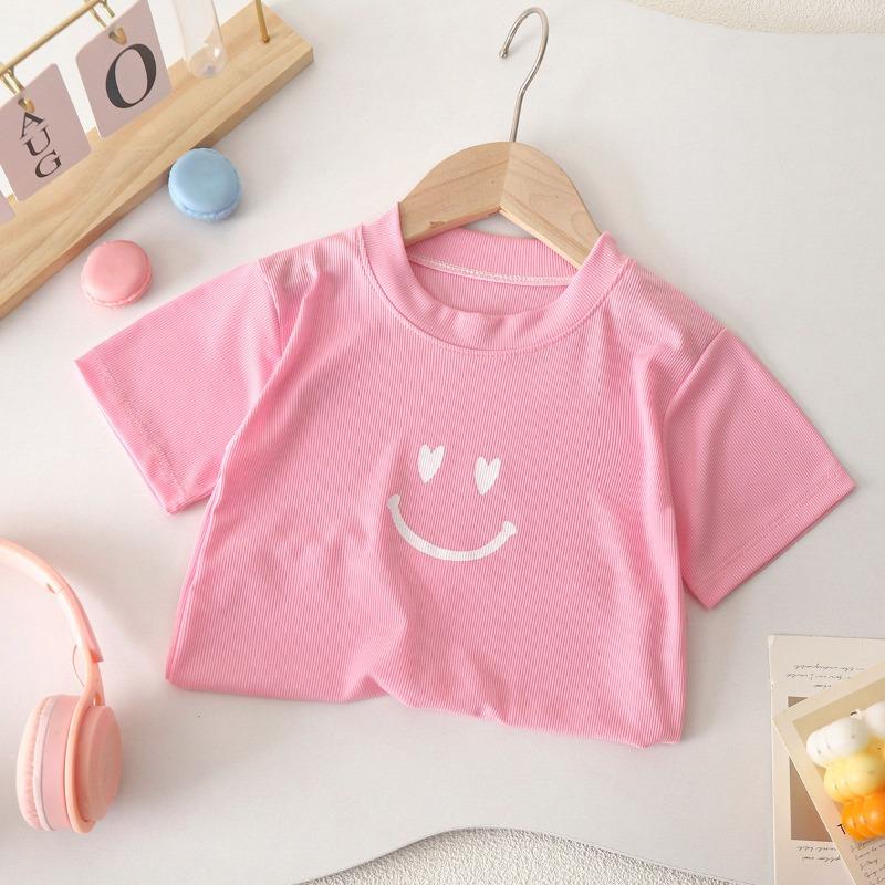 New Summer Kids Clothes Cute Short Sleeve T-shirt Boys Casual Soft Tops